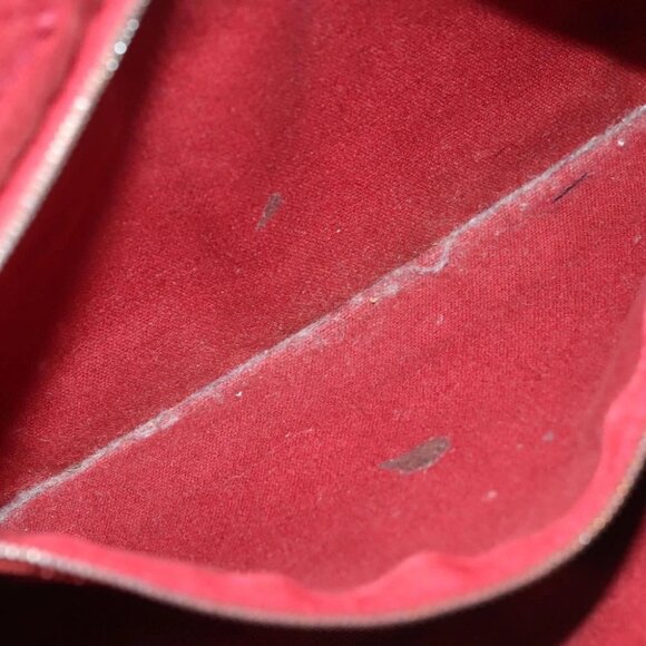 HERMES Fourre Tout PM Hand Bag Canvas Red Navy Auth bs27030 - Picture 2 of 16